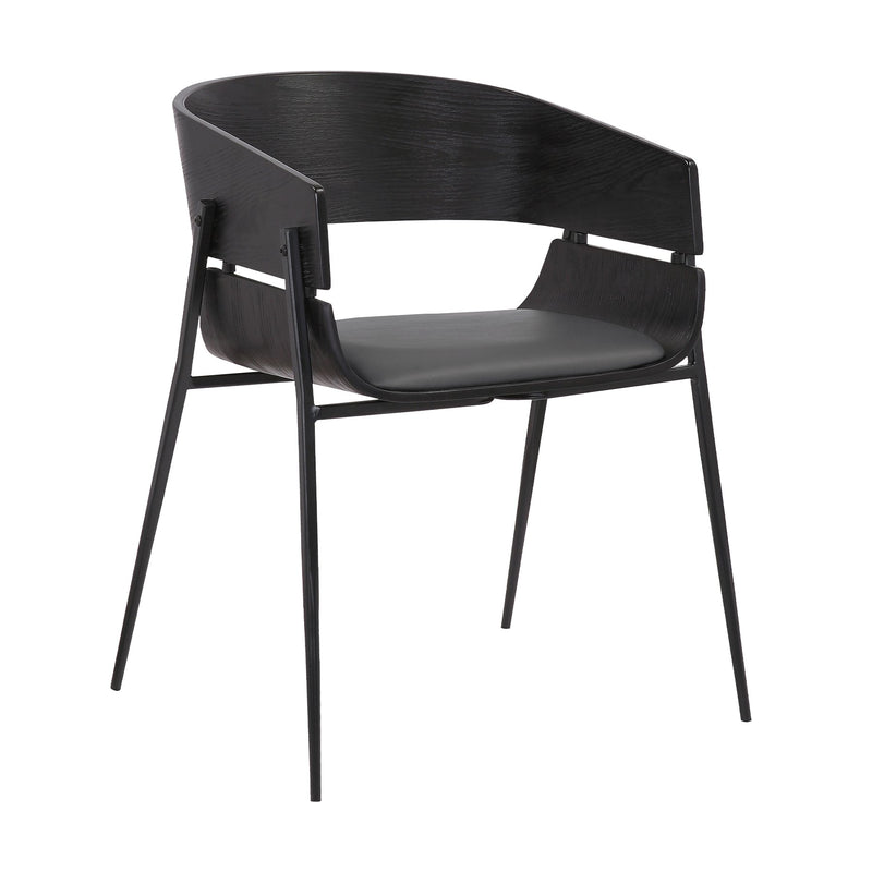 Bronte Wood and Metal Contemporary Dining Room Chairs Set of 2 - Furniture City (CA)l