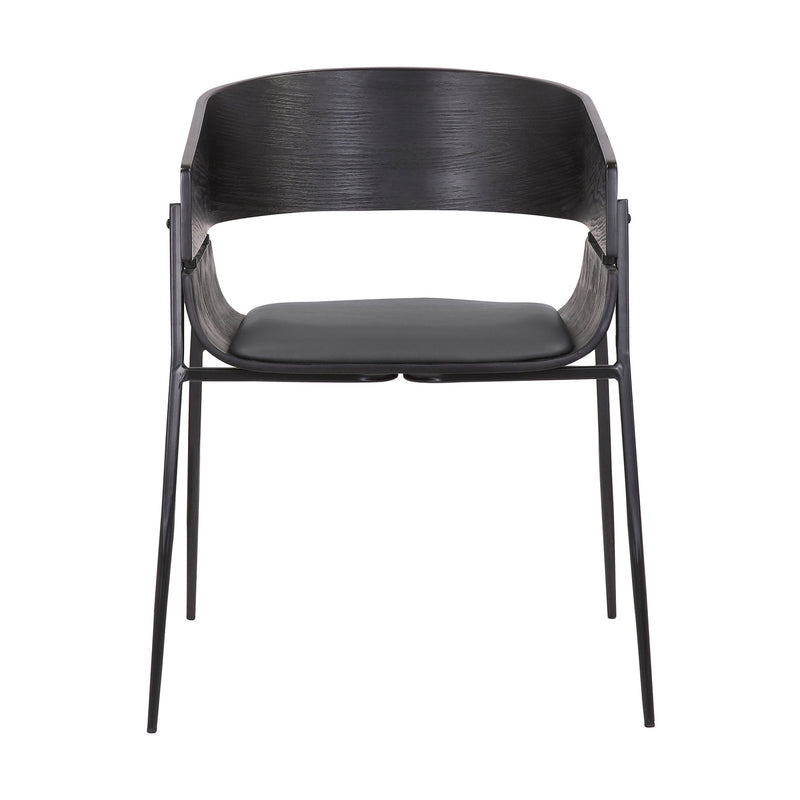 Bronte Wood and Metal Contemporary Dining Room Chairs Set of 2 - Furniture City (CA)l