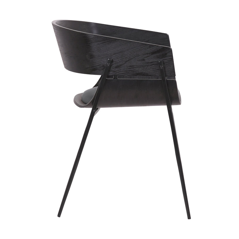 Bronte Wood and Metal Contemporary Dining Room Chairs Set of 2 - Furniture City (CA)l