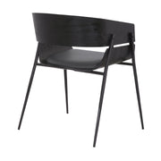 Bronte Wood and Metal Contemporary Dining Room Chairs Set of 2 - Furniture City (CA)l