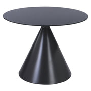 Brittany Contemporary Dining Table in Gray Matte Finish and Gray Glass Top - Furniture City (CA)l