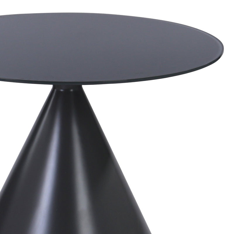 Brittany Contemporary Dining Table in Gray Matte Finish and Gray Glass Top - Furniture City (CA)l