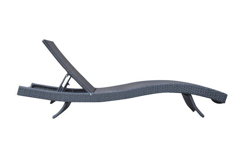Cabana Outdoor Adjustable Wicker Chaise Lounge Chair - Furniture City (CA)l