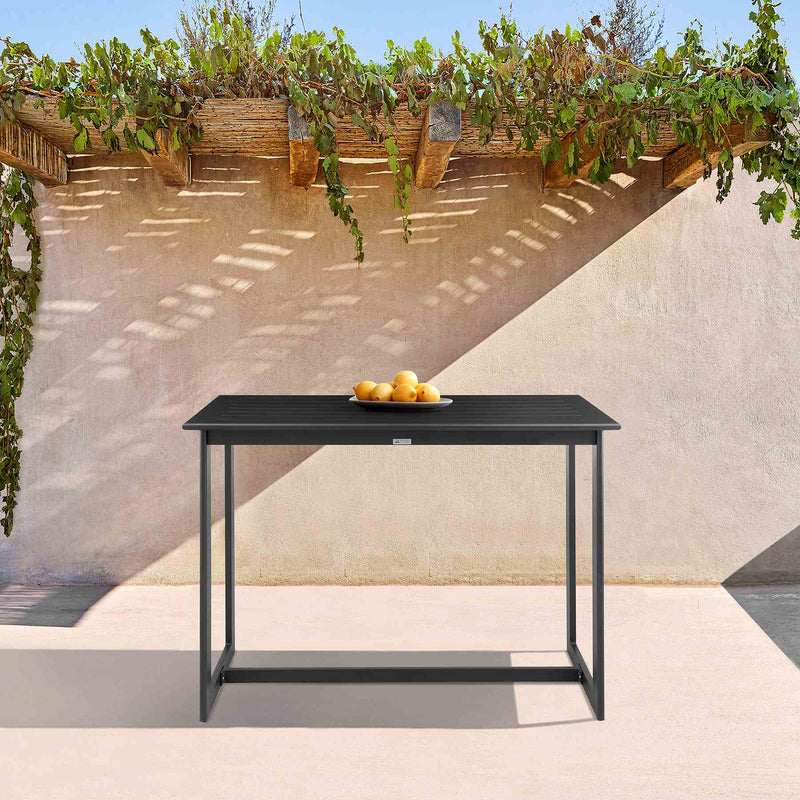 Cayman Outdoor Patio Bar Height Dining Table in Aluminum - Furniture City (CA)l