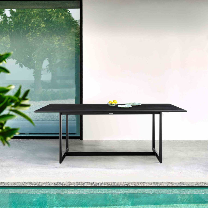 Cayman Outdoor Patio Dining Table in Aluminum - Furniture City (CA)l