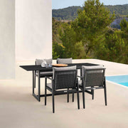 Cayman Outdoor Patio Dining Table in Aluminum - Furniture City (CA)l