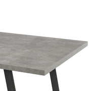 Coronado Contemporary Dining Table in Gray Powder Coated Finish with Cement Gray Top - Furniture City (CA)l