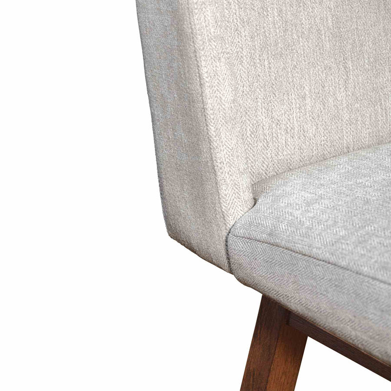 Constantine Swivel Counter Stool in Brown Oak Wood Finish with Beige Fabric - Furniture City (CA)l