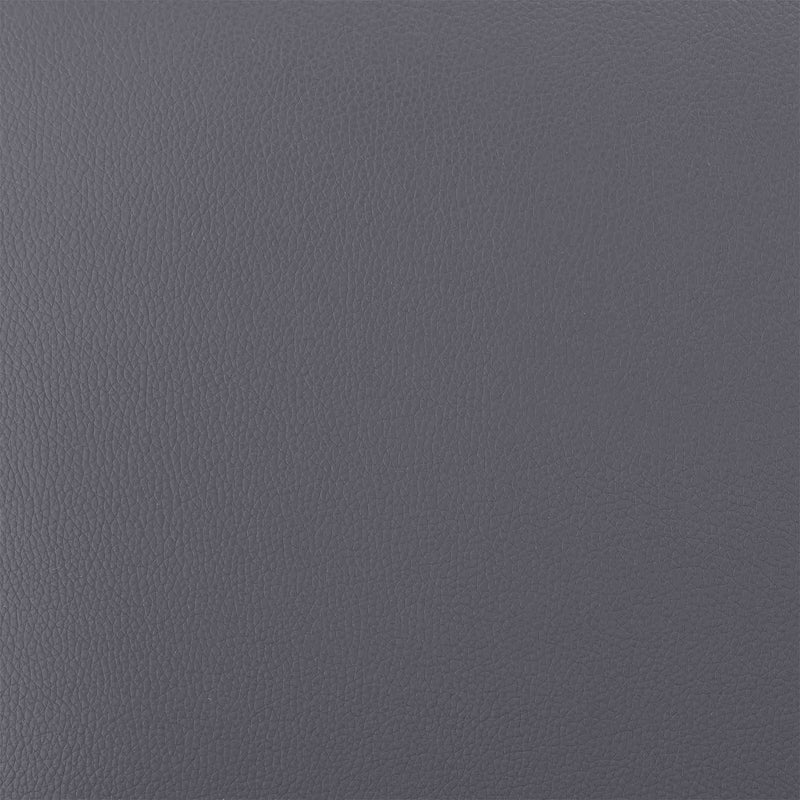 Charlotte Swivel Counter Stool in Black Metal and Gray Faux Leather - Furniture City (CA)l