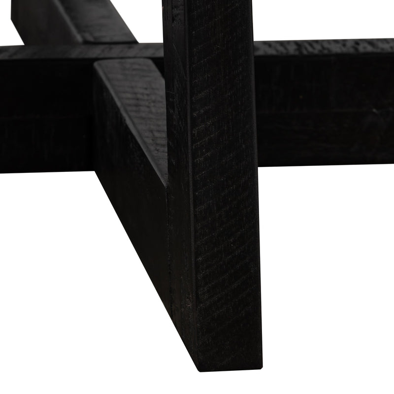 Chester Modern Concrete and Acacia Round Coffee Table - Furniture City (CA)l