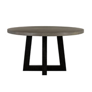 Chester Modern Concrete and Acacia Round Dining Table - Furniture City (CA)l
