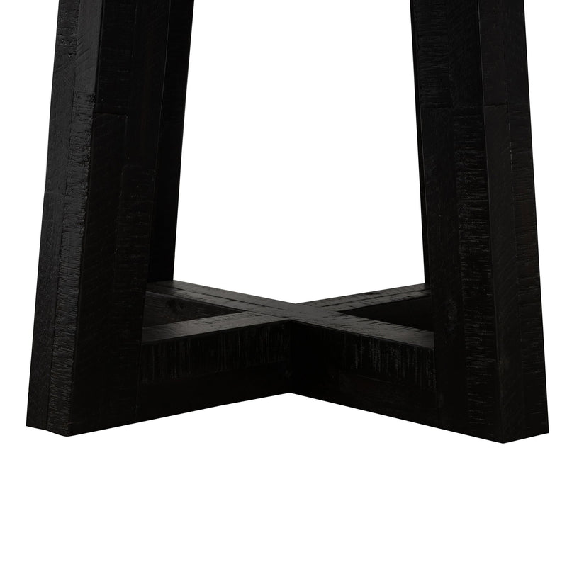 Chester Modern Concrete and Acacia Round Dining Table - Furniture City (CA)l