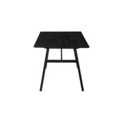 Channell Wood Dining Table in Black Finish - Furniture City (CA)l
