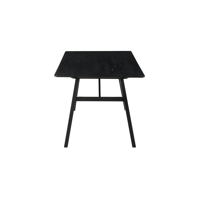 Channell Wood Dining Table in Black Finish - Furniture City (CA)l