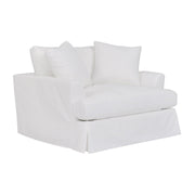 Ciara 53" Upholstered Chair and a Half in Pearl - Furniture City (CA)l