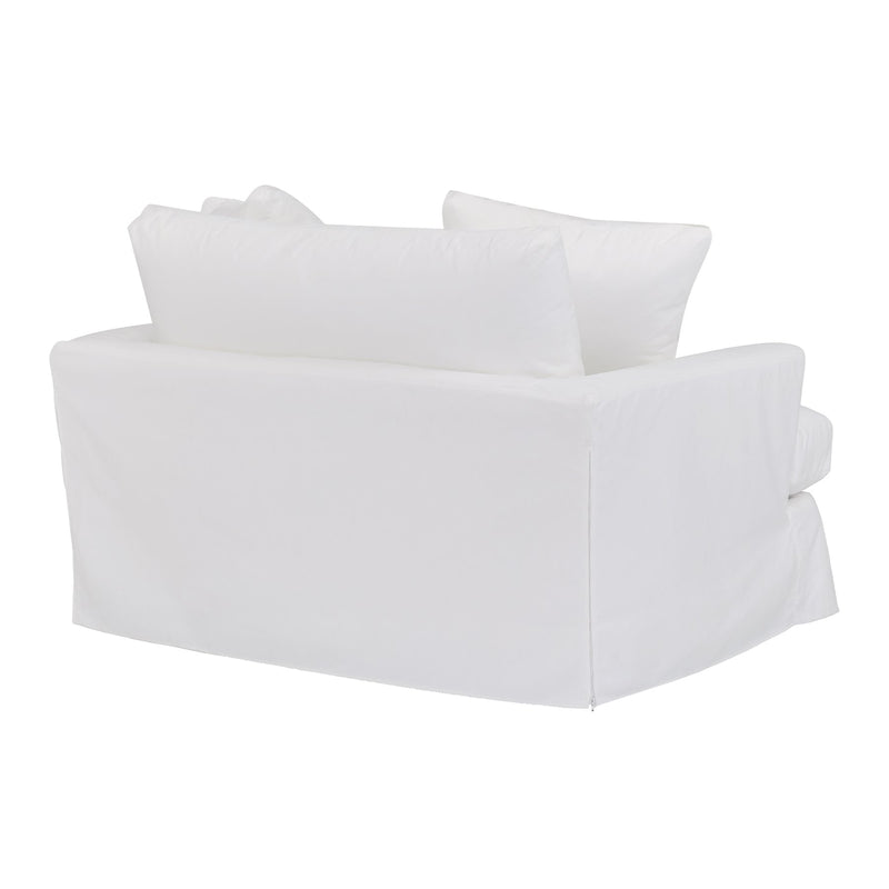 Ciara 53" Upholstered Chair and a Half in Pearl - Furniture City (CA)l