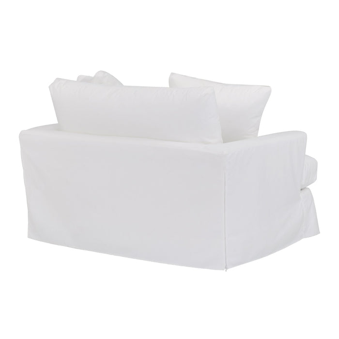 Ciara 53" Upholstered Chair and a Half in Pearl