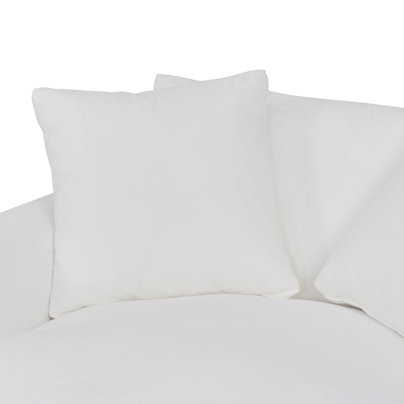 Ciara 53" Upholstered Chair and a Half in Pearl - Furniture City (CA)l
