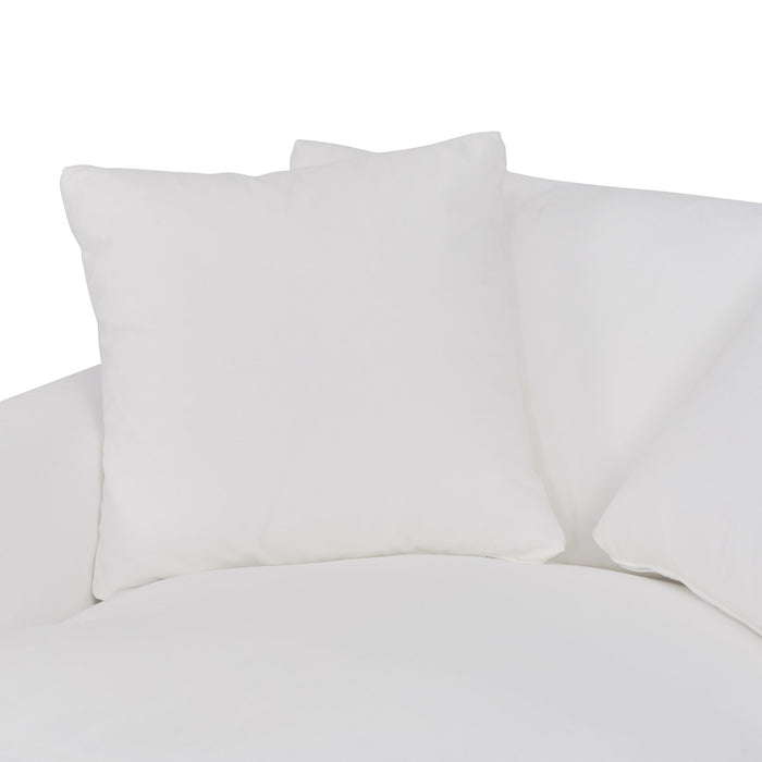 Ciara 53" Upholstered Chair and a Half in Pearl