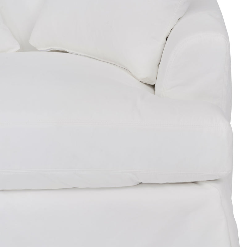 Ciara 53" Upholstered Chair and a Half in Pearl - Furniture City (CA)l
