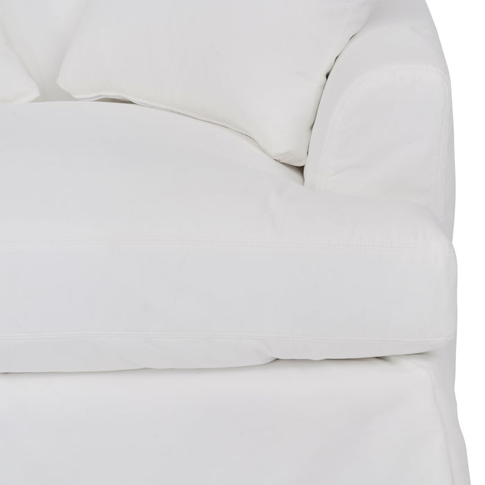 Ciara 53" Upholstered Chair and a Half in Pearl