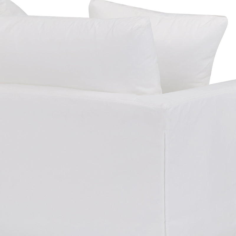 Ciara 53" Upholstered Chair and a Half in Pearl - Furniture City (CA)l