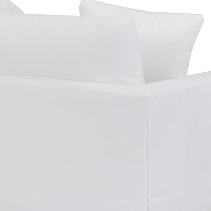 Ciara 53" Upholstered Chair and a Half in Pearl