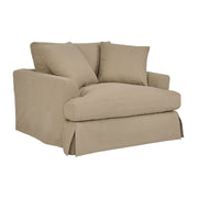 Ciara 53" Upholstered Chair and a Half in Sahara Brown - Furniture City (CA)l