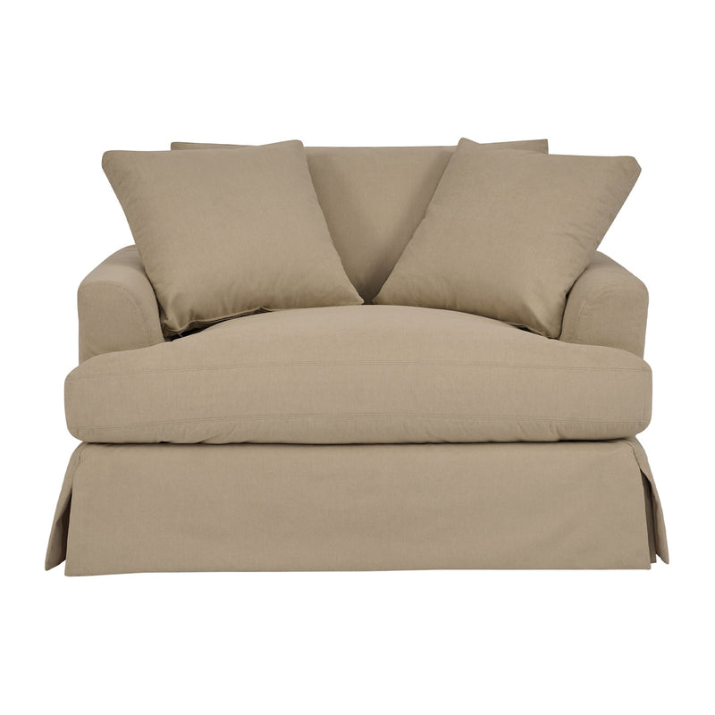 Ciara 53" Upholstered Chair and a Half in Sahara Brown - Furniture City (CA)l