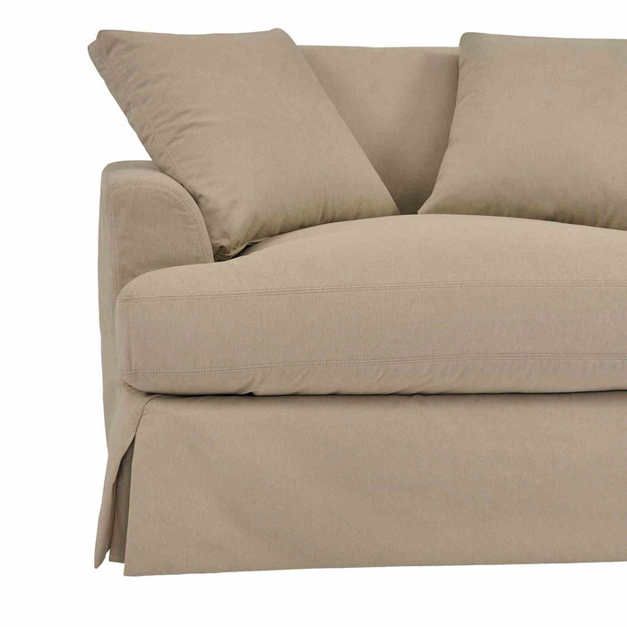 Ciara 53" Upholstered Chair and a Half in Sahara Brown