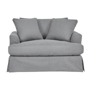 Ciara 53" Upholstered Chair and a Half in Slate Gray - Furniture City (CA)l
