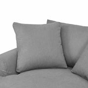 Ciara 53" Upholstered Chair and a Half in Slate Gray - Furniture City (CA)l