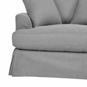Ciara 53" Upholstered Chair and a Half in Slate Gray - Furniture City (CA)l