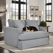 Ciara 53" Upholstered Chair and a Half in Slate Gray - Furniture City (CA)l