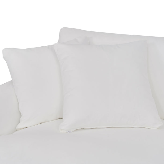 Ciara 93" Upholstered Sofa in Pearl