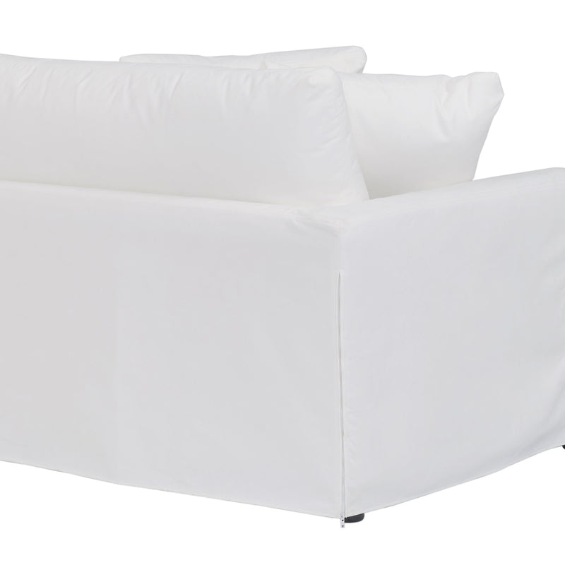 Ciara 93" Upholstered Sofa in Pearl - Furniture City (CA)l