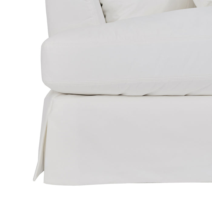 Ciara 93" Upholstered Sofa in Pearl