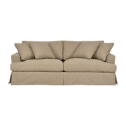 Ciara 93" Upholstered Sofa in Sahara Brown - Furniture City (CA)l