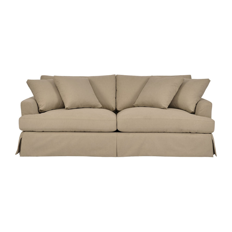 Ciara 93" Upholstered Sofa in Sahara Brown - Furniture City (CA)l