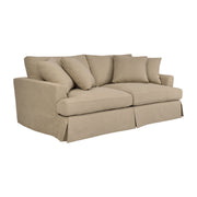 Ciara 93" Upholstered Sofa in Sahara Brown - Furniture City (CA)l