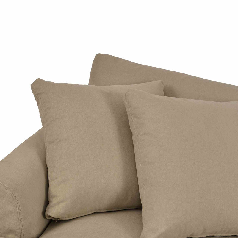 Ciara 93" Upholstered Sofa in Sahara Brown - Furniture City (CA)l