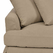 Ciara 93" Upholstered Sofa in Sahara Brown - Furniture City (CA)l