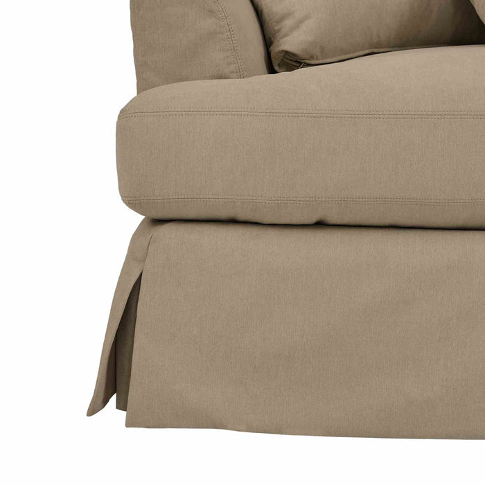 Ciara 93" Upholstered Sofa in Sahara Brown