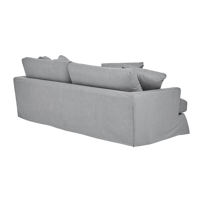 Ciara 93" Upholstered Sofa in Slate Gray