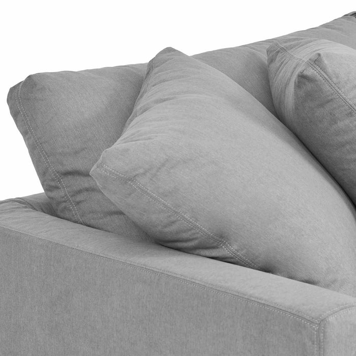 Ciara 93" Upholstered Sofa in Slate Gray