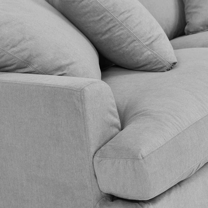 Ciara 93" Upholstered Sofa in Slate Gray