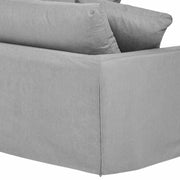 Ciara 93" Upholstered Sofa in Slate Gray - Furniture City (CA)l