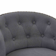 Celine 26" Counter Height Swivel Gray Fabric and Espresso Wood Bar Stool - Furniture City (CA)l