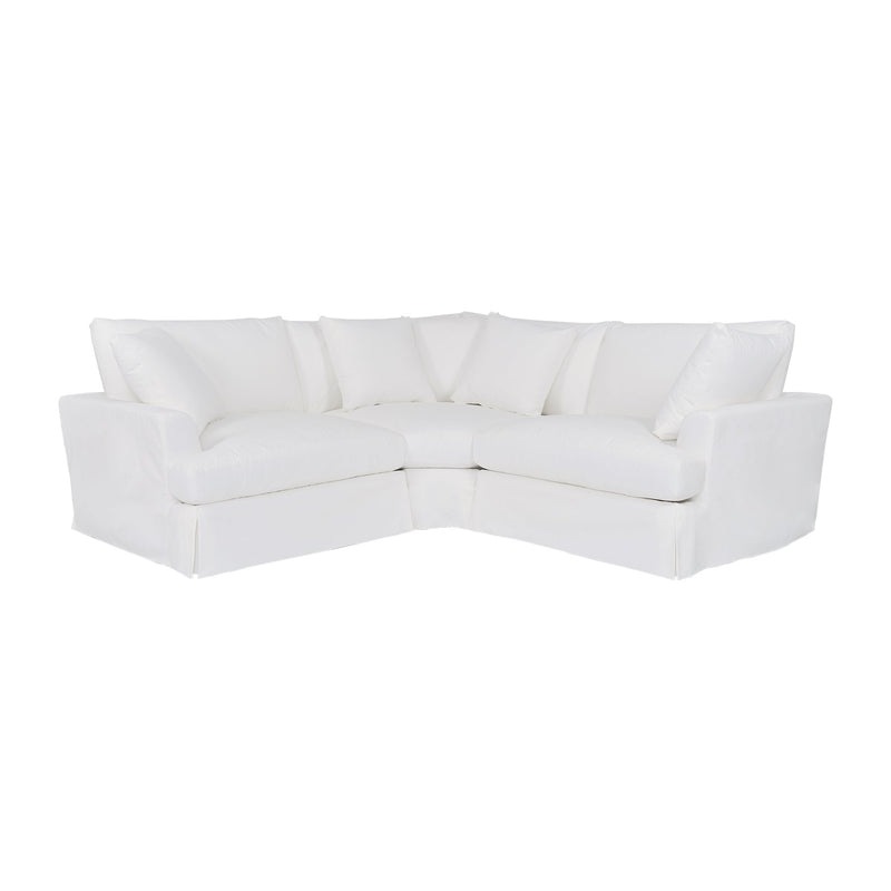 Ciara Upholstered 3 Piece Sectional Sofa in Pearl - Furniture City (CA)l