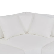 Ciara Upholstered 3 Piece Sectional Sofa in Pearl - Furniture City (CA)l